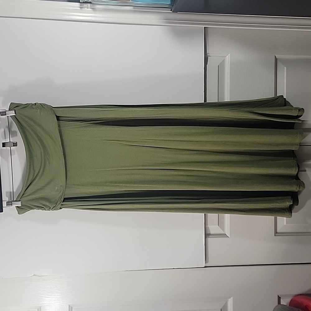 Gap Olive Green Maxi Dress Size Large